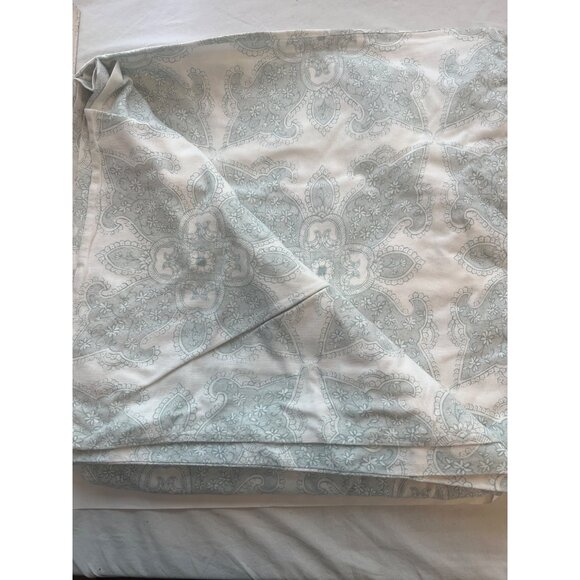 Pottery Barn Aiden Medallion Blue Queen Duvet Cover Set 2 Shams 1 Euro Sham ++ - Picture 4 of 13